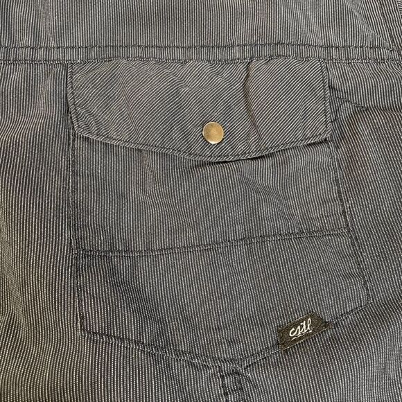 Coastal Mens Pearl Snap Shirt Size XL Blue Grey‎ Long Sleeve Pearl Snap - Picture 3 of 5